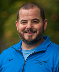 Photo-Pat O'Connor project manager at Carter Mechanical